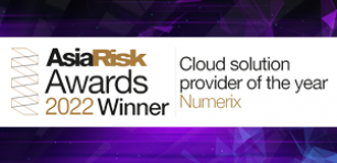 AsiaRisk Awards 2022 Winner Cloud Solution provider of the year Numerix