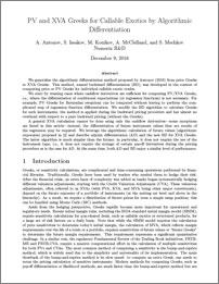 PV and XVA Greeks for Callable Exotics by Algorithmic Differentiation